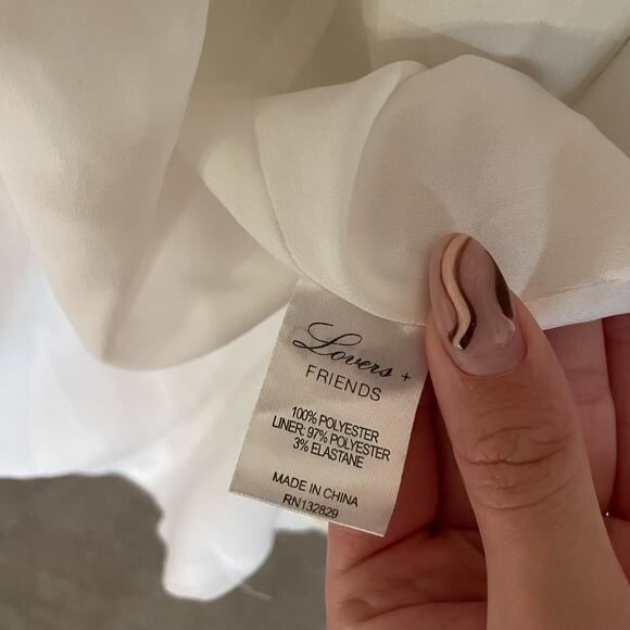 LOVER + FRIENDS White Wrap Tie Maxi Dress - Picture 11 of 13